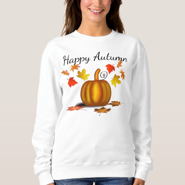 höst löv & Pumpkin Shirt T (Framsida)