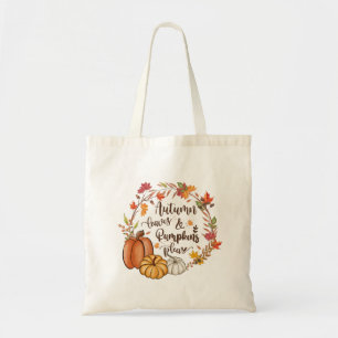 Höst löv Pumpkins Fall Orange Grönt Gult Tygkasse
