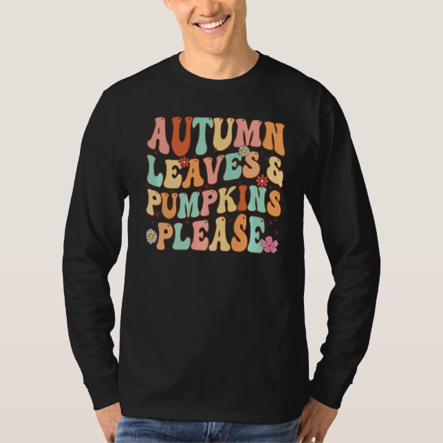 HÖST LÖV & PUMPKINS PLEASE Lung Fallsäsong T Shirt (Framsida)