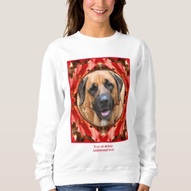 Höst löv Ram Skapar ditt eget sällskapsfoto T Shirt (Framsida)