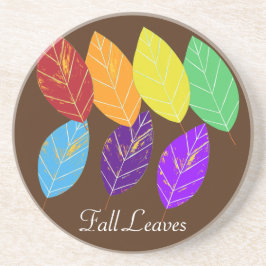 Höst löv Red Orange Grönt Underlägg