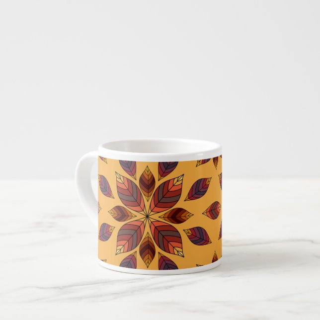 höst löv Rosette Espressomugg (Framsida vänster)
