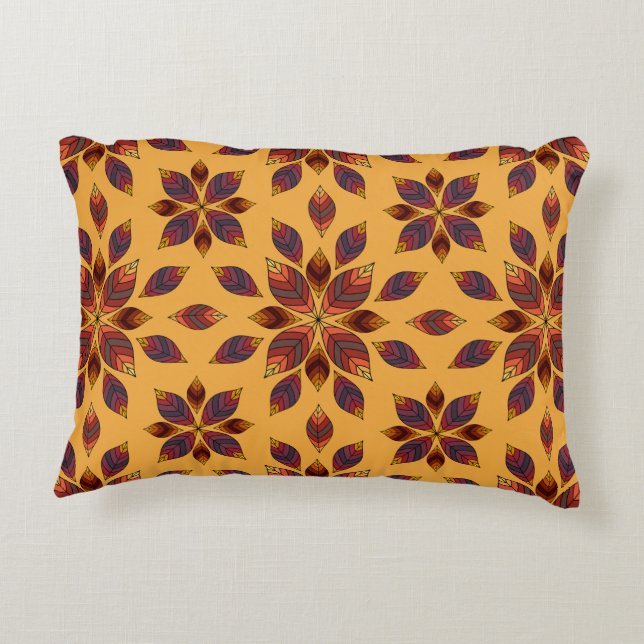 höst löv Rosette Prydnadskudde (Baksidan)