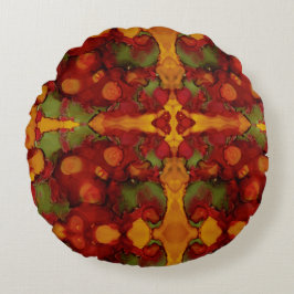 Höst löv rund kudde