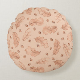 Höst löv rund kudde