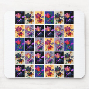 Höst löv Rustic Patchwork Quilt Collage Musmatta
