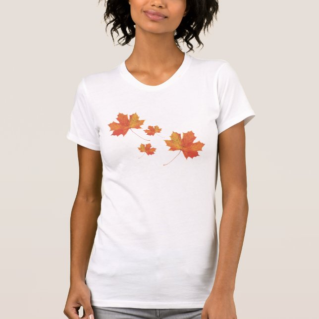 Höst löv Shirt T-shirt (Framsida)