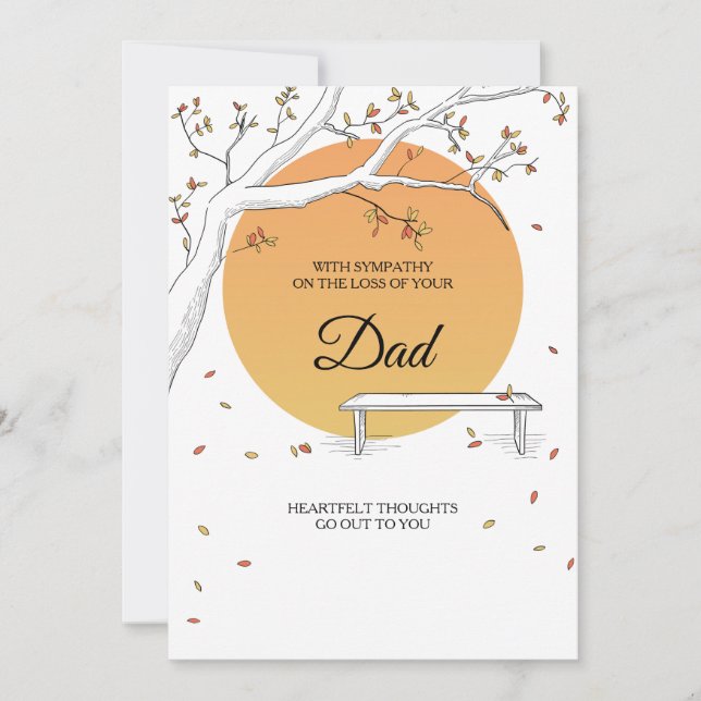 Höst löv sjukförsäkringskort inbjudningar (Framsida)