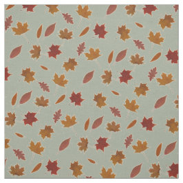 Höst löv som är fotografisk på beställnings- färg tyg