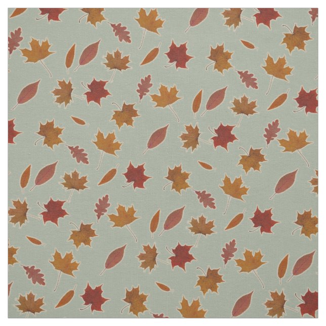 Höst löv som är fotografisk på beställnings- färg tyg (Provkarta)