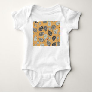 Höst löv, sömlös vintage mönster. t shirt