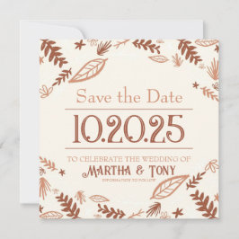 Höst löv sparar inte datum spara datumet