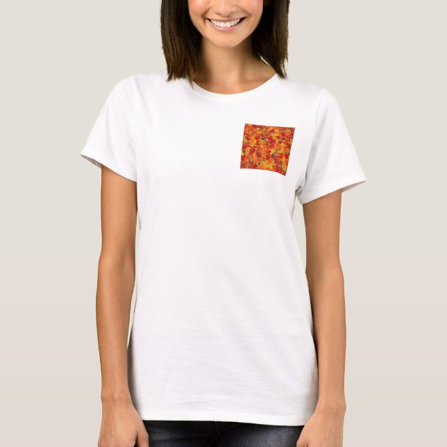 höst löv t shirt (Framsida)