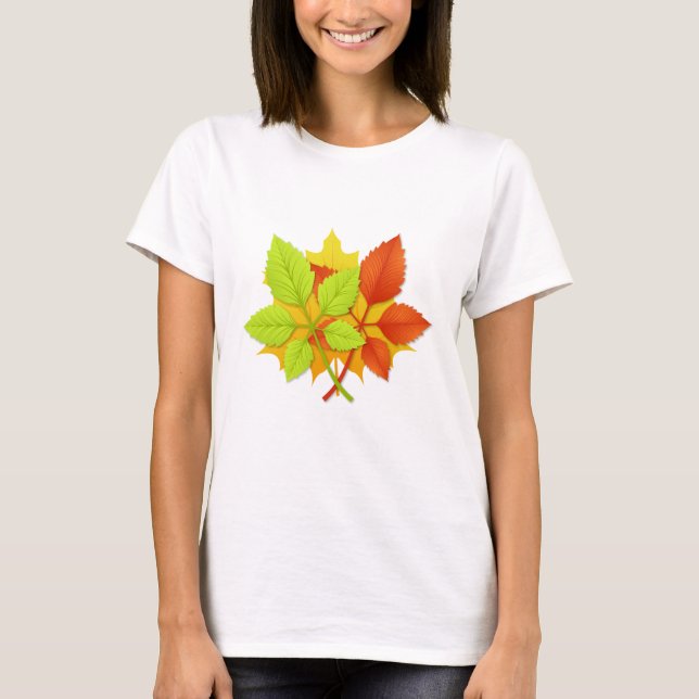 Höst löv t shirt (Framsida)