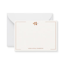 Höst löv Terracotta Elegant bröllop par