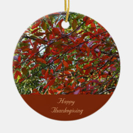 Höst löv Thanksgiving Ornament