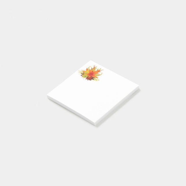 Höst löv Thanksgiving Post-it Block (Vinklad)