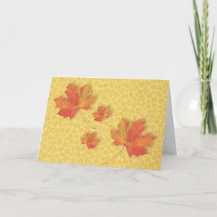 Höst löv thanksgivingkort helgkort