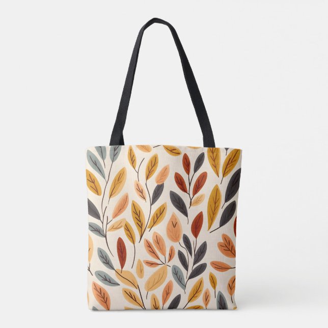 Höst löv Tote Bag | Fallinspirerad Tygkasse (Baksida)