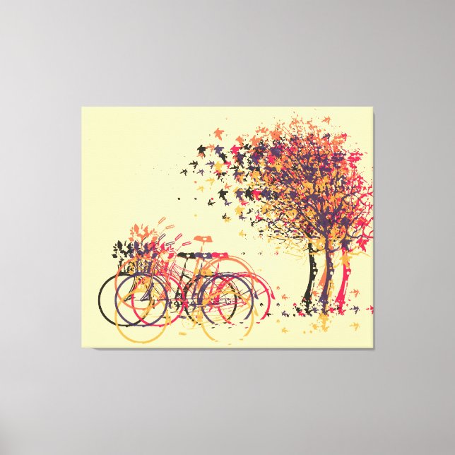 Höst löv Träd #3 Canvastryck (Framsida)