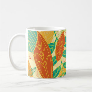 Höst löv utan sjölösa Mönster Kaffemugg