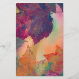 Höst löv utmed kusten i NE Stationary Brevpapper