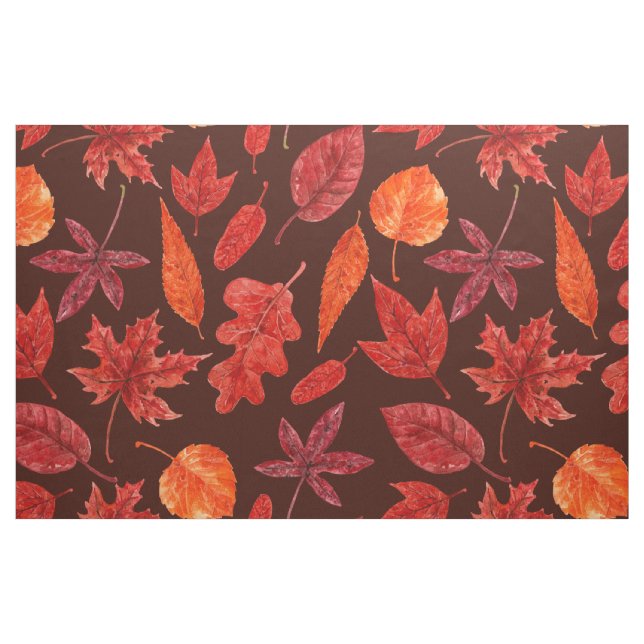 Höst löv vattenfärg tyg (Fat Quarter)