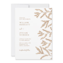 Höst löv vattenfärgen Bröllop