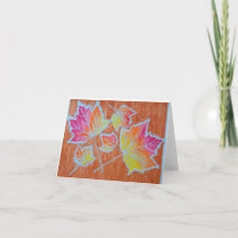 Höst löv vikt kort