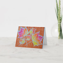 Höst löv vikt kort