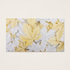 Höst löv visitkort