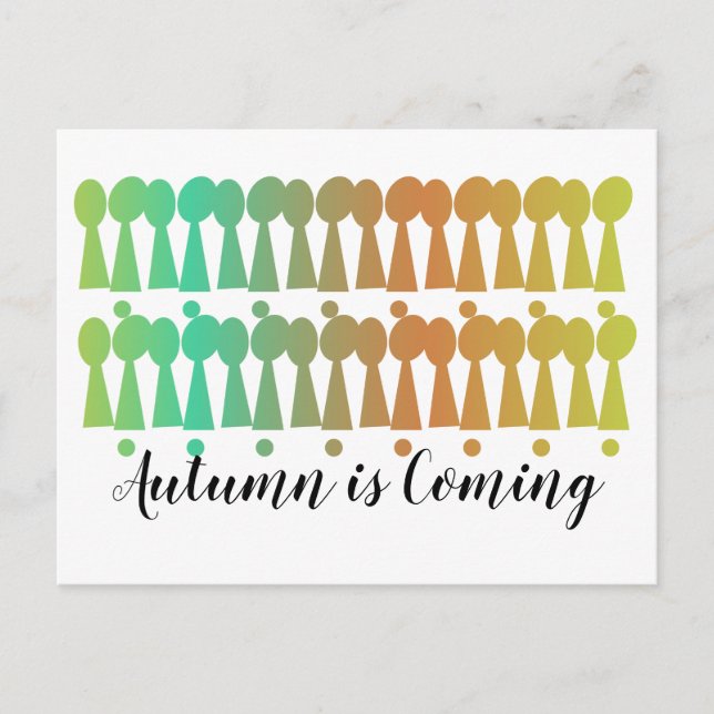 Höst löv vykort (Framsida)