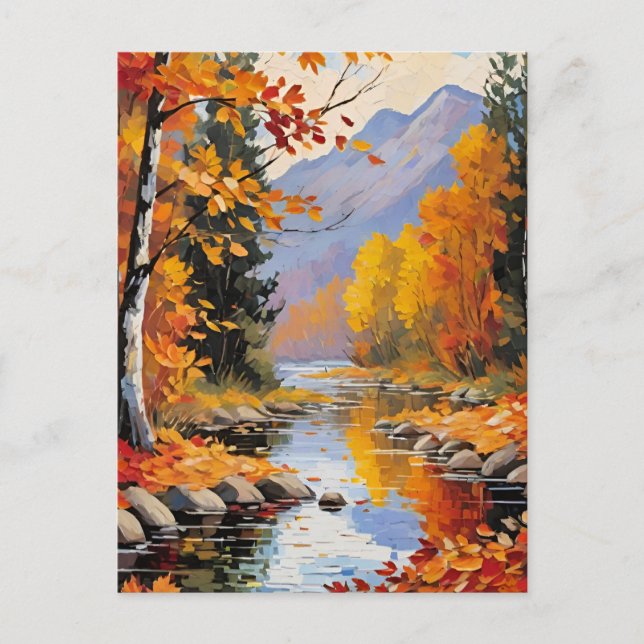 Höst löv vykort (Framsida)