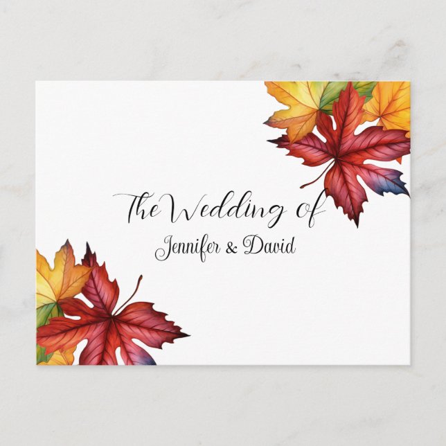 Höst löv vykort för OSA (Framsida)