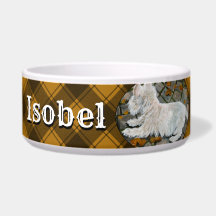 Höst löv Westie på Patio