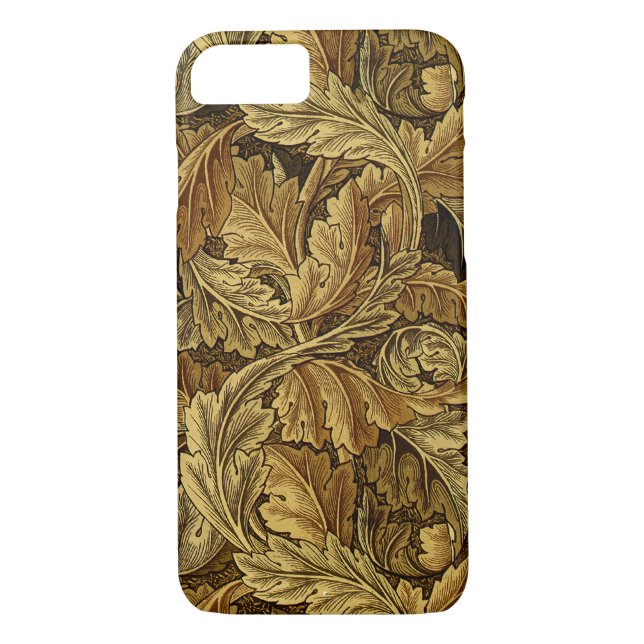 Höst löv William Morris mönster Case-Mate iPhone Skal (Baksida)