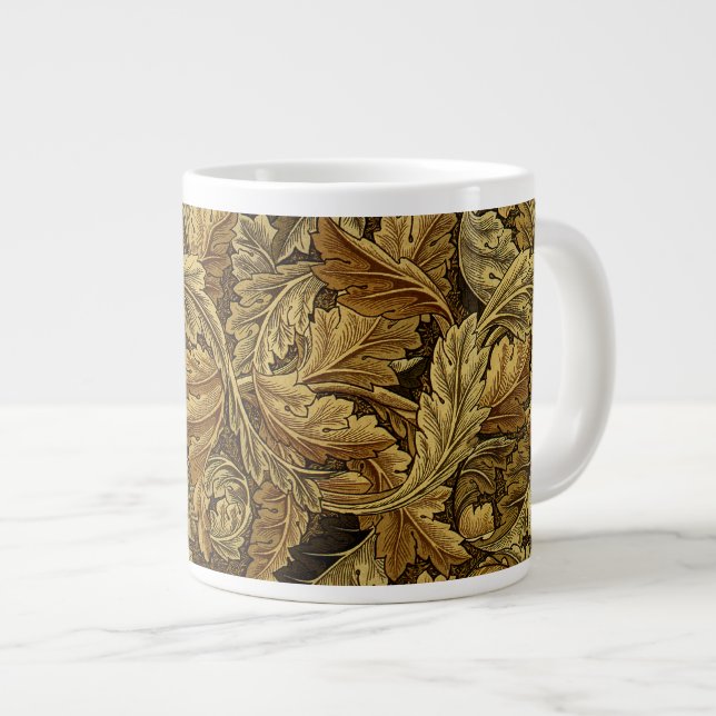Höst löv William Morris mönster Jumbo Mugg (Framsida höger)