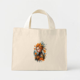 Höst löv Woman Artistic Tote Bag Mini Tygkasse