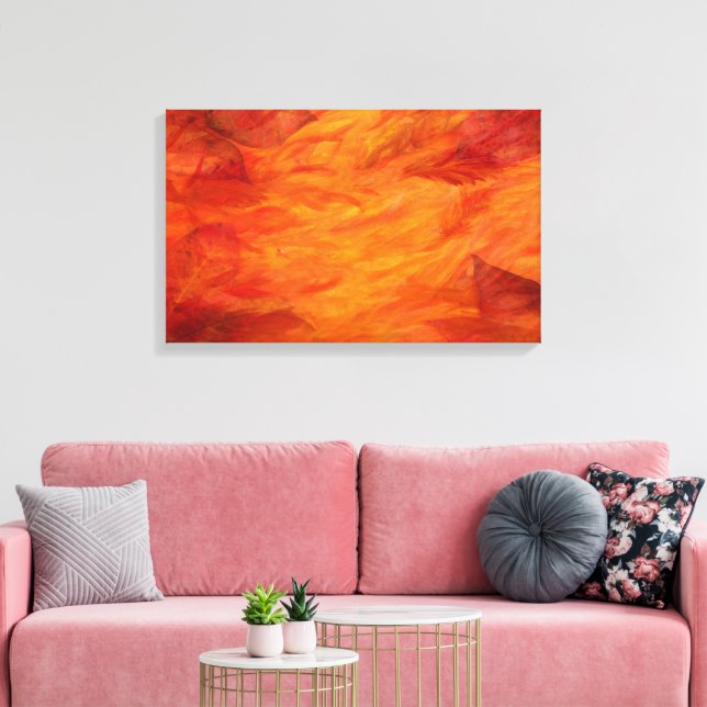 "Höst löv" Wrapped Canvas (Insitu (Vardagsrum))
