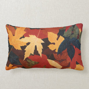 Höst lövdekorativ kudde