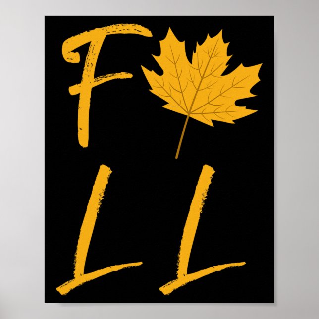 Höst Lövfällande Löv Höst Säsong Färgglada Tee  Poster (Framsidan)