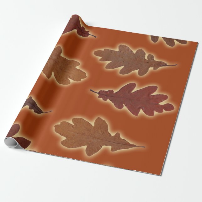 Höst lövglöd på beställnings- färg presentpapper (Utrullad)