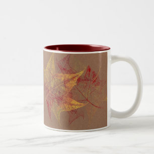 Höst lövkaffemugg Två-Tonad mugg