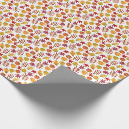 Höst lövmönster presentpapper