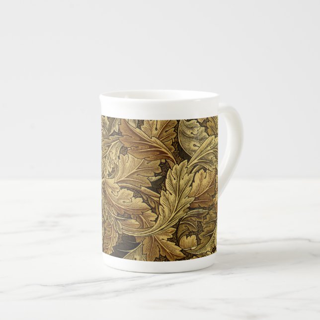 Höst lövWilliam Morris mönster Benporslin Mugg (Framsida höger)