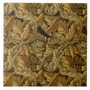 Höst lövWilliam Morris mönster Kakelplatta