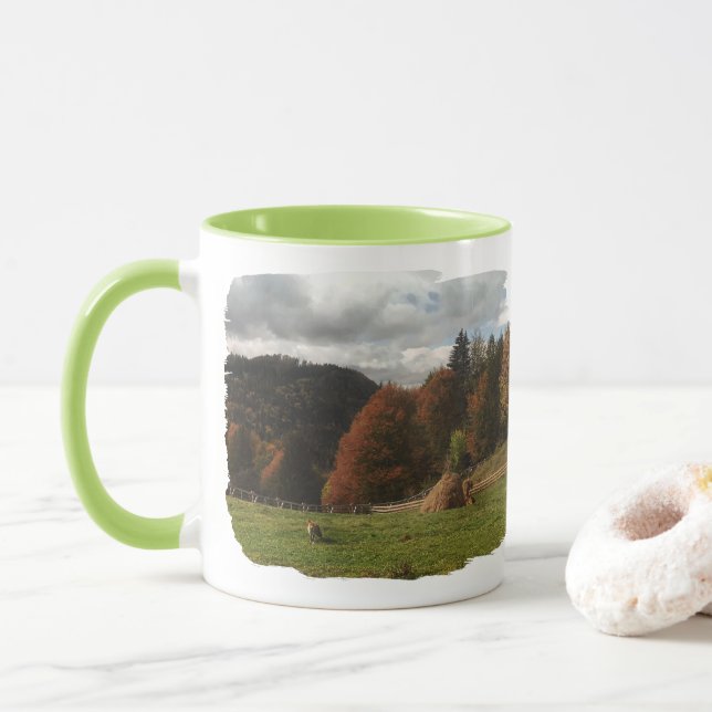 Höst med bergsräv och Haystack Mugg (Med munk)