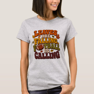 Höst och fotboll Kvinnor T-shirt design