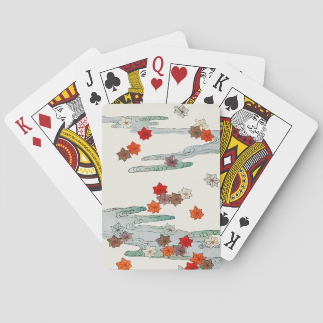 Höst och vatten illustration.   casinokort (Baksidan)