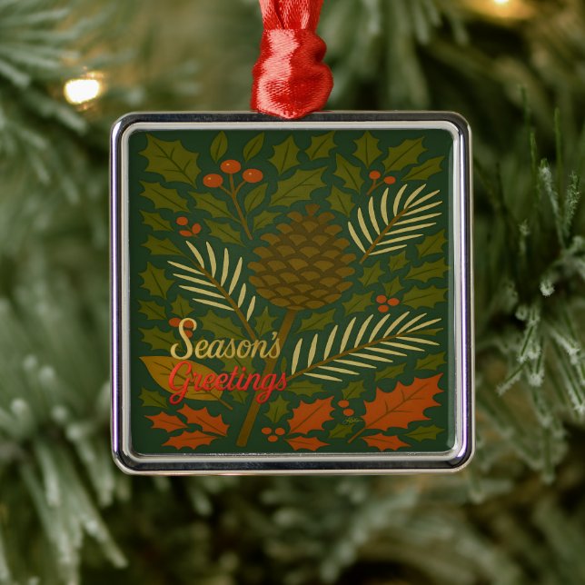 Höst- och vintersäsongens Helgdagar Julgransprydnad Metall (Träd)